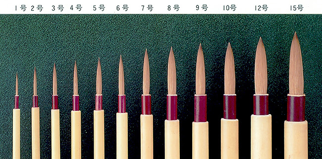 レタリング用の筆