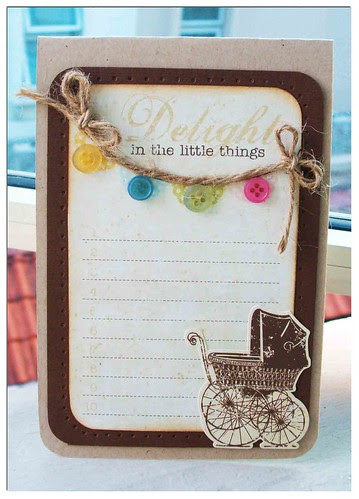 Delight in the little things card
