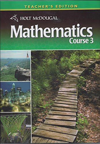 Holt McDougal Mathematics Course 3 North Carolina Teacher's Edition, by Burger, Chard, Hall, et al Bennett