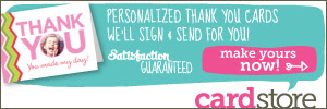 Personalized Thank You Cards We'll Sign & Send For You! Make Yours Now at Cardstore!