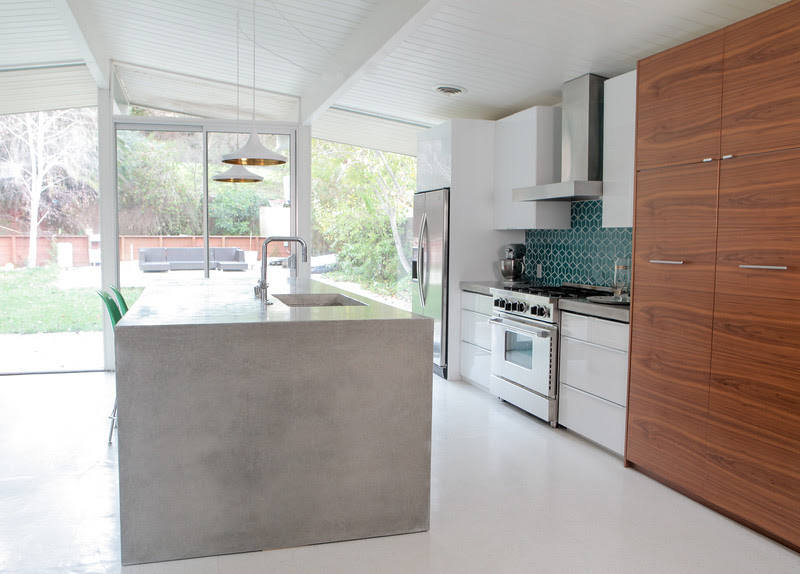 Diy Concrete Countertops Mid Century Modern Interior Designer Portfolio