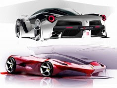 LaFerrari: design sketches and details