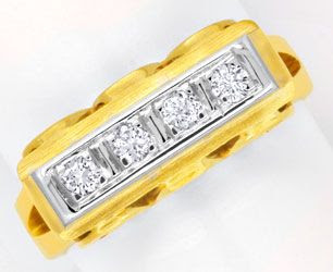 Originalfoto GOLDRING MIT DIAMANTEN BRILLANTEN HANDARBEIT 14K 1.250€