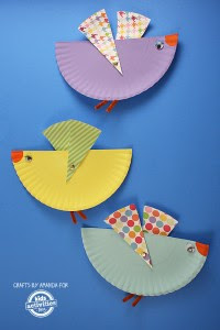 Paper Plate Birds with Movable Wings - by Amanda Formaro