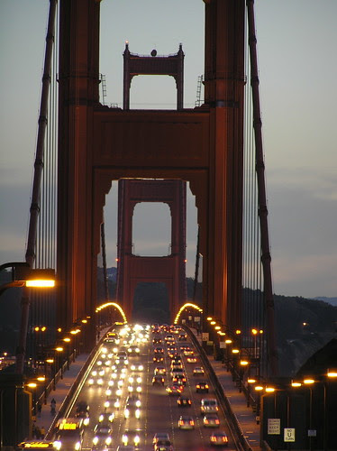 golden gate bridge at night wallpaper. The Golden Gate Bridge At