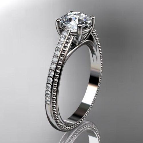 ... white gold diamond unique engagement ring,wedding ring ADER87
