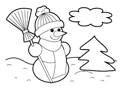 Full Page Christmas Coloring Pages