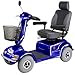 Heavy Duty Road Class Four Wheel Scooter, Blue with White Glove Service  : image