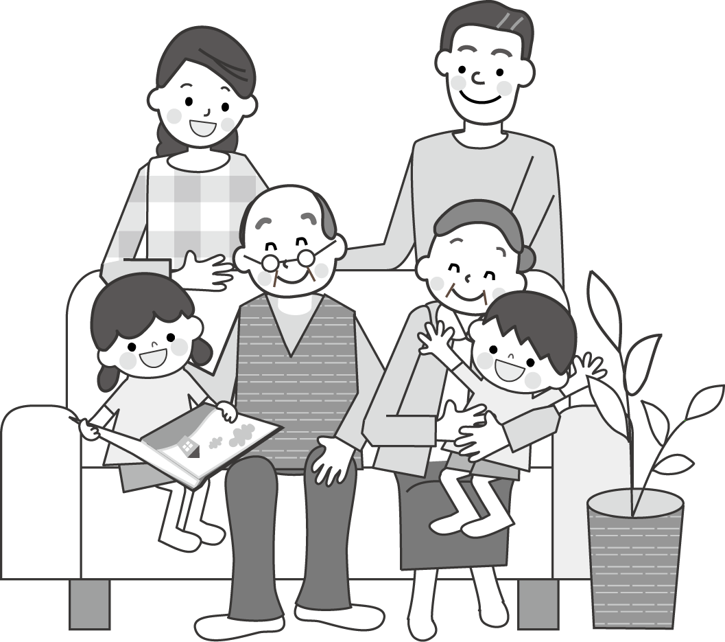 家族だんらんのイラスト 無料イラスト フリー素材