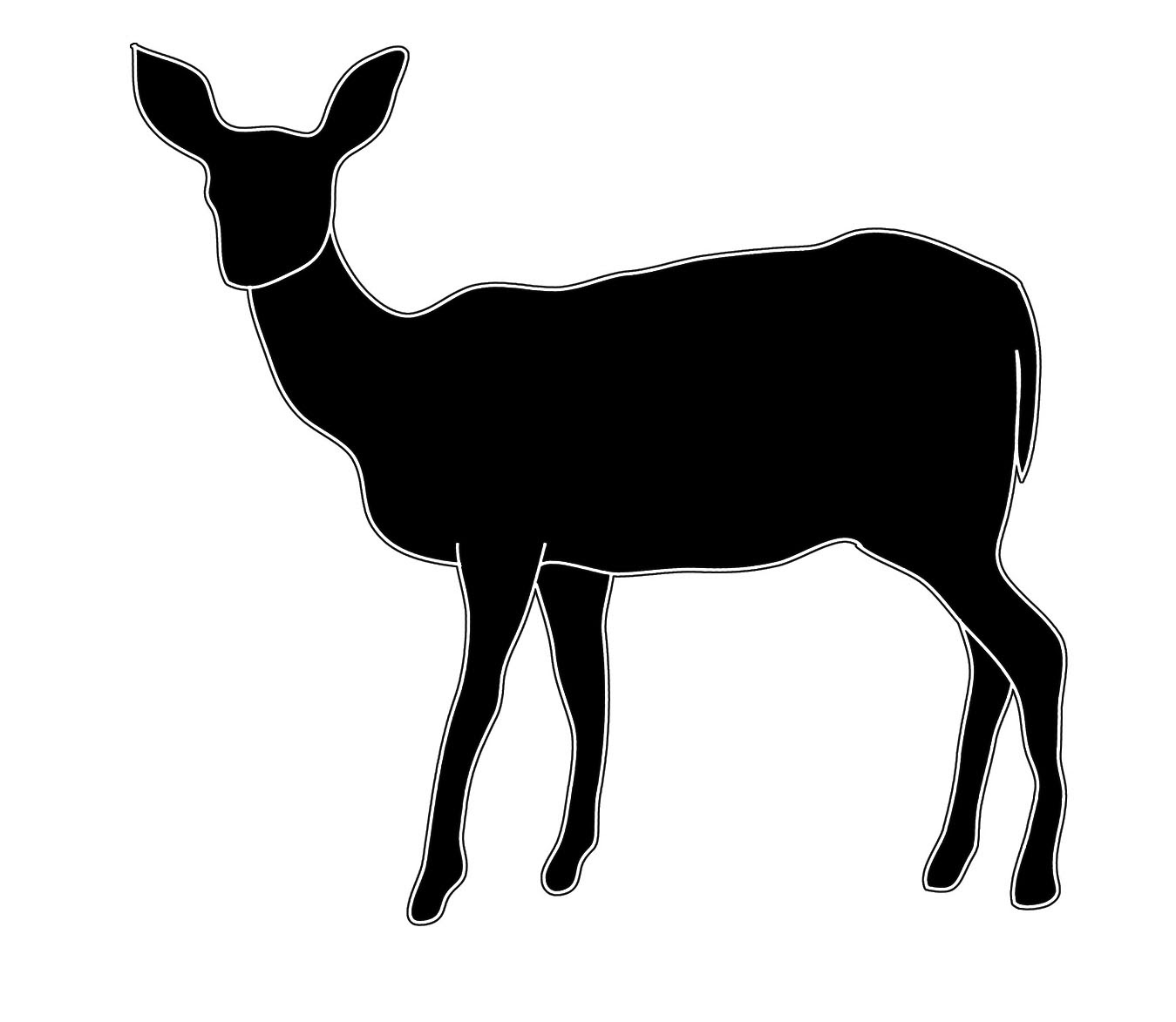 Download Baby Deer Silhouette - Cliparts.co