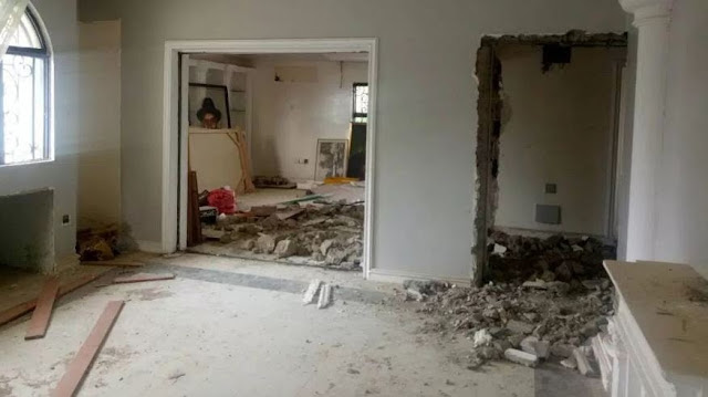 Inside Former President Jonathan's Vandalized House in Abuja [Watch Video]