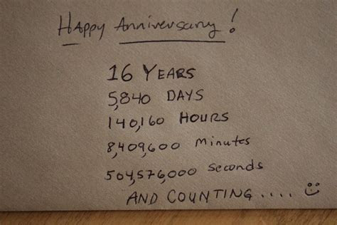16 Year Wedding Anniversary Poems