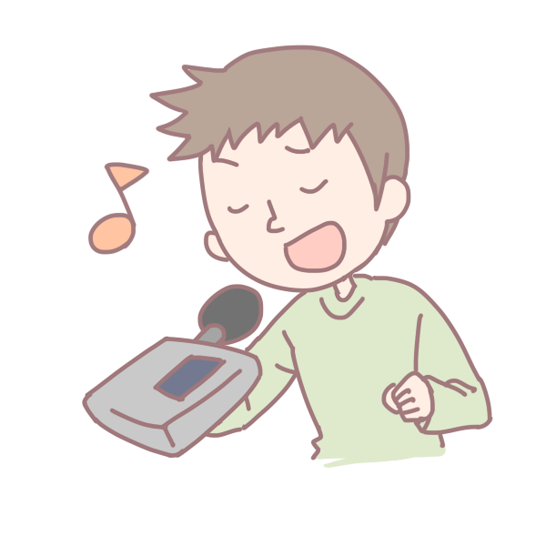 歌を歌う男性のイラスト かわいいフリー素材が無料のイラストレイン