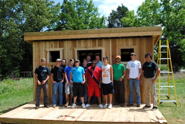 gibbs high school garden shed - greenroofs.com