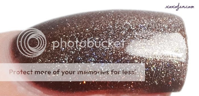 xoxo, Jen's swatch of Glitterdaze Cuddling By The Fireplace nail polish