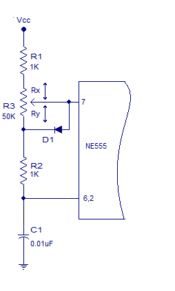 astable multivibrator variable duty cycle
