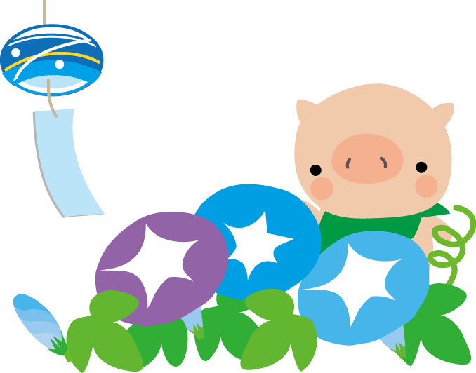 豚 子ぶた のイラスト 無料イラスト フリー素材２