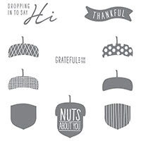 Acorny Thank You Photopolymer Stamp Set