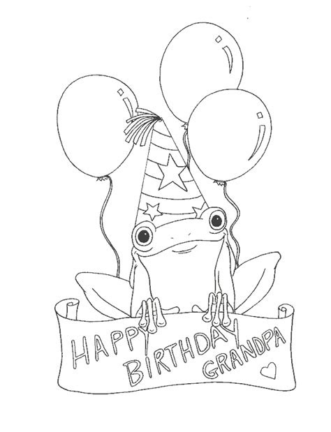 On this page you'll find a huge range of birthday card printables for both adults and kids. free happy birthday grandpa coloring pages coloringpages2019