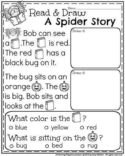  free printable read and draw worksheets learning how to read