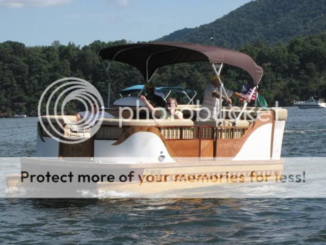Some Pictures of my tri-hulled Wooden Pontoon - Boat Design Forums