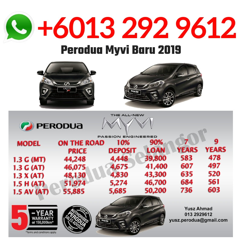 Perodua Myvi Baru 2019  Promosi Kereta Paling Laris Di 