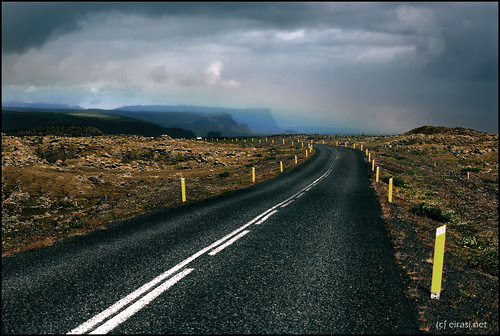 Road in the lava