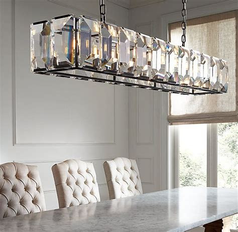 Check out our restoration hardware coffee table selection for the very best in unique or custom, handmade pieces from our coffee & end tables shops. RH's Harlow Crystal Rectangular Chandelier 42":Inspired by