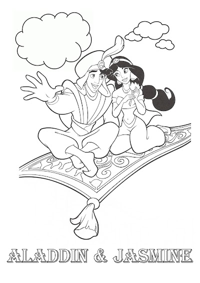 Jasmine Aladdin Coloring Pages