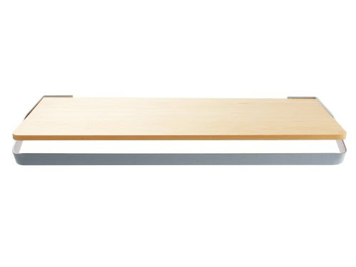  Leitmotiv LM779 Etagère/Porte Manteau Out line Métal Plateau MDF Exclusive Cintres 70 x 28 x 8 cm Gris