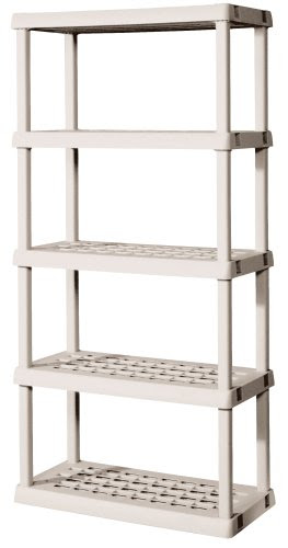 Images for Sterilite 5-Shelf Shelving Unit - 73.25 x 36 x 18 Inches - Platinum