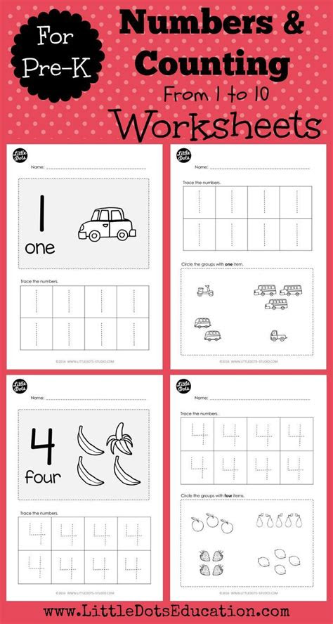  counting activities preschool kindergarten prep printable preschool