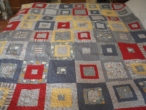 Puppies, Boys and Monkeys quilt