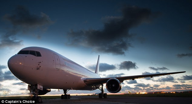 Luxury flights: The 22-day trip, which costs up to nearly £39,000, includes transport on a private jet