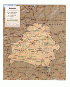 Mapa Bielorrusia Republic Of Belarus Map N All Com
