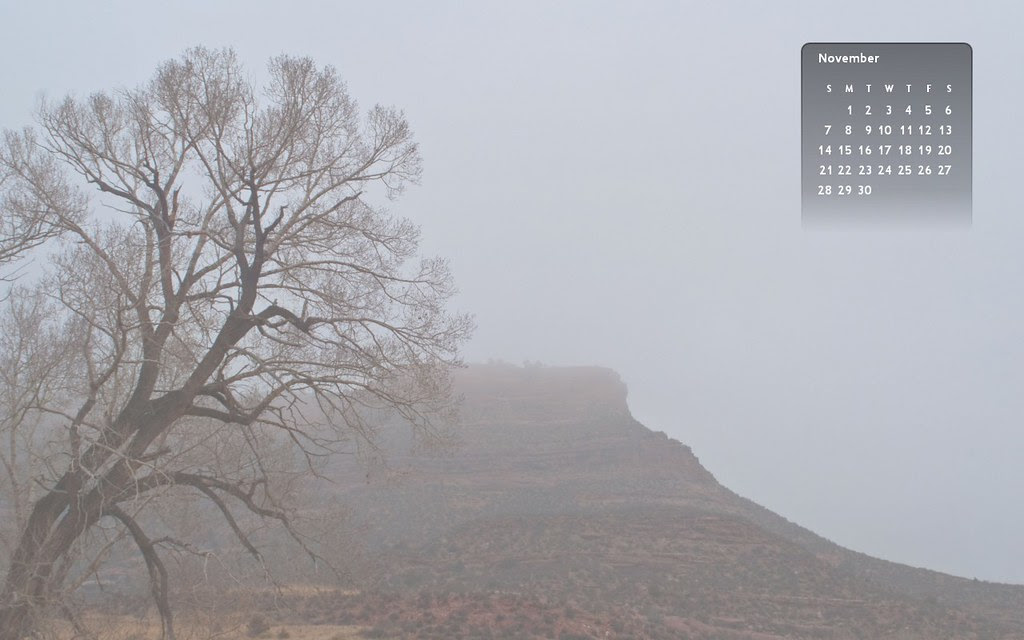 11-10 Fog on Mesa Wallpaper