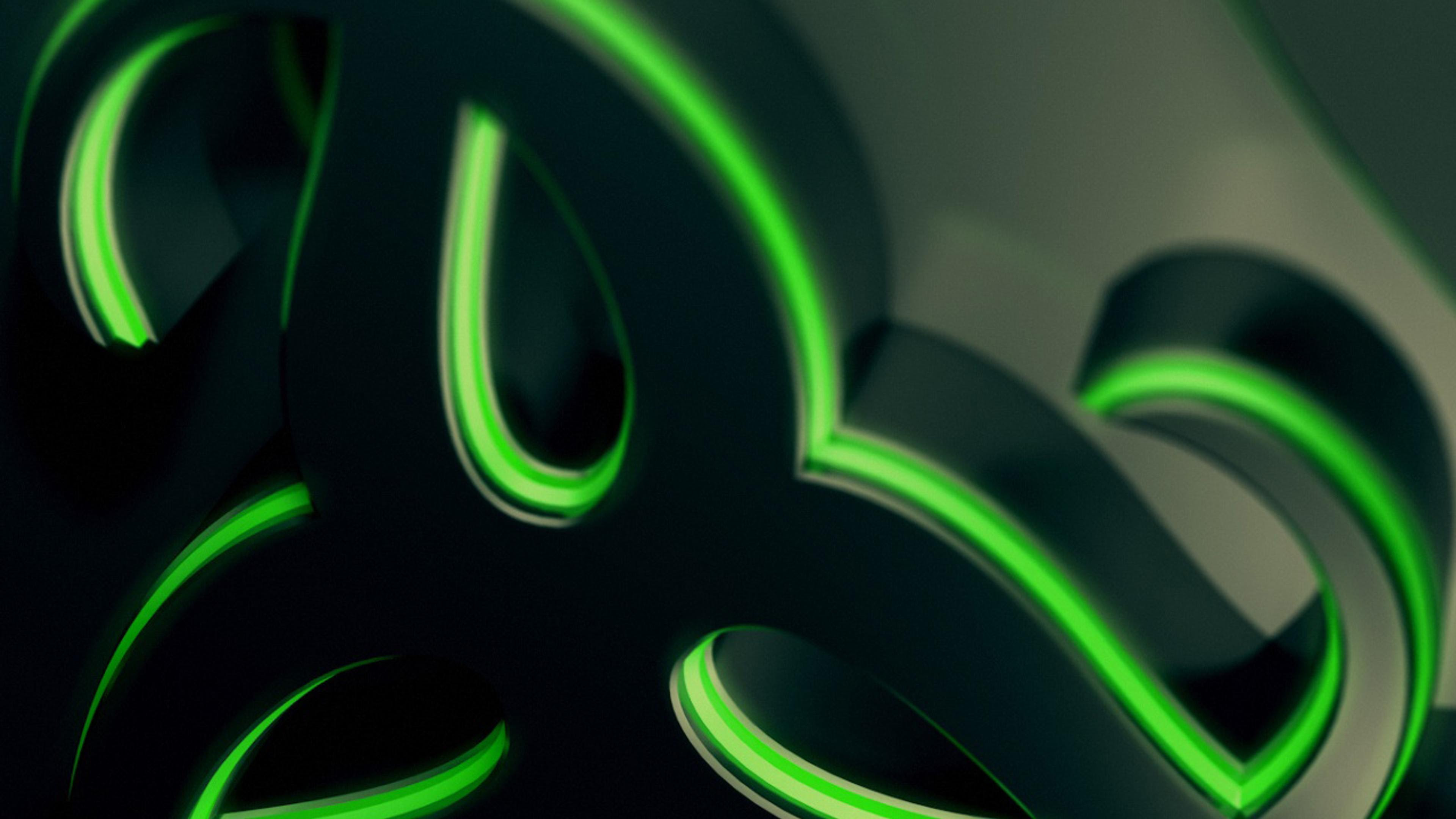 Abstract green and black  wallpaper  Razer gaming  