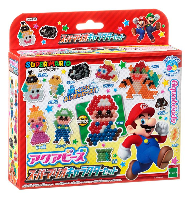 Aq 234 アクアビーズ スーパーマリオキャラクターセット Cp Aq エポック社 の商品詳細ページです 日本最大級のジグソーパズル通販専門店 ジグソークラブ
