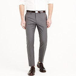 Bowery heather cotton twill in slim fit