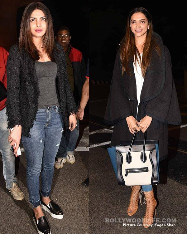 Deepika Padukone or Priyanka Chopra – Who ROCKED the airport look?
