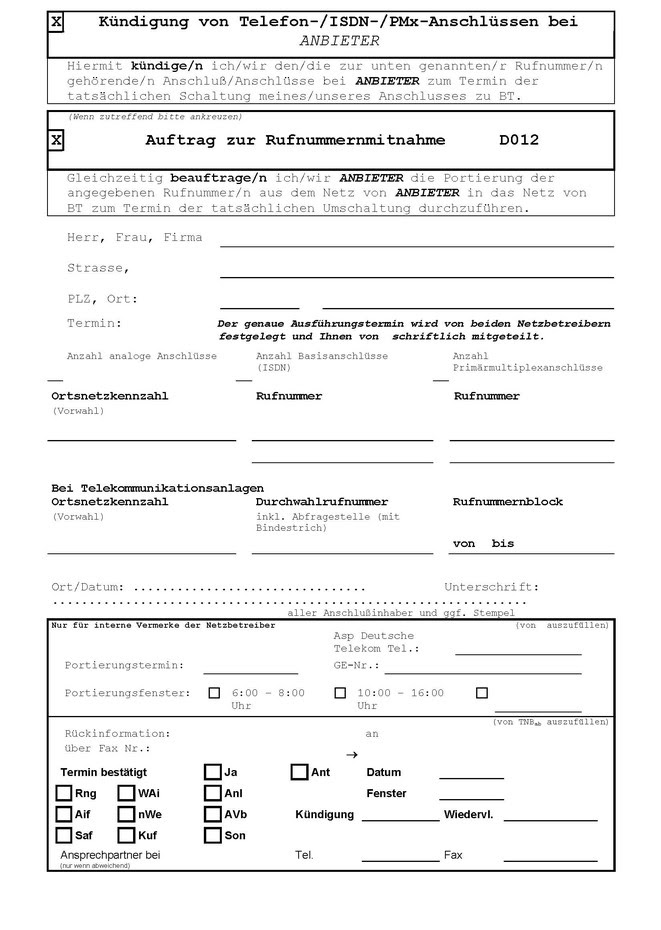 Zum Download / Ausdrucken oder Ausfüllen bitte auf das Formular klicken