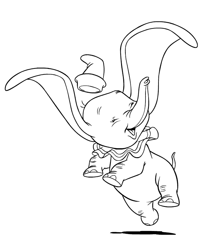 dumbo coloring pages - Clip Art Library