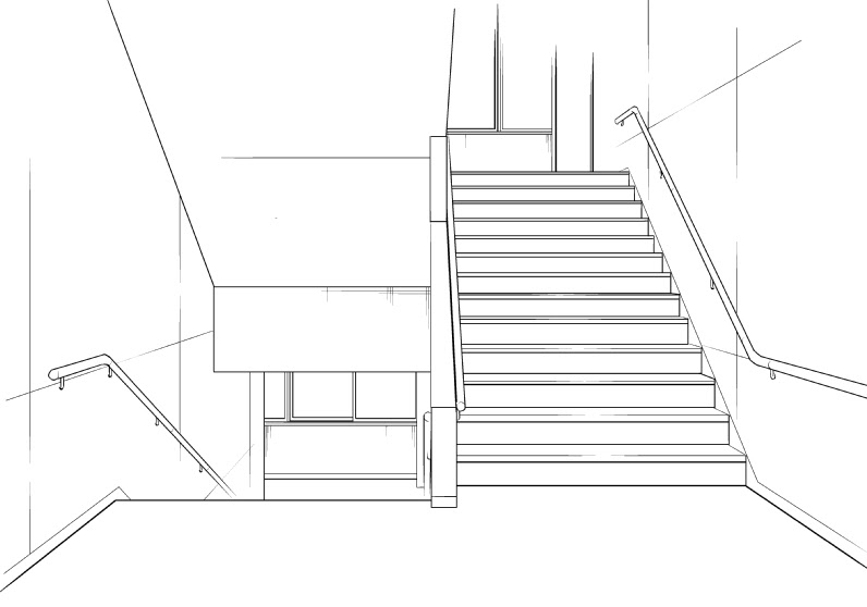 漫画 背景フリー素材 学校 階段編 Oyukihan S Blog 漫 パワー充電所