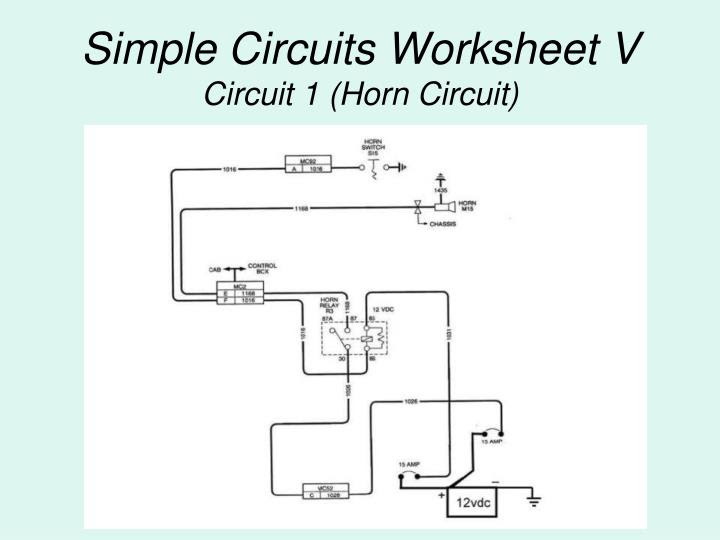 Simple Circuit Diagram Worksheet - Data Diagram Medis