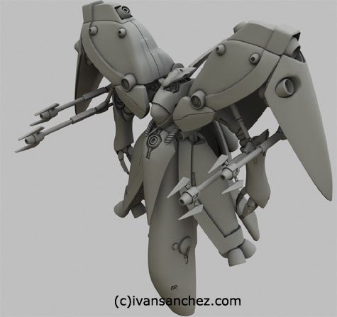 neue ziel sandrum gundam 3d mesh