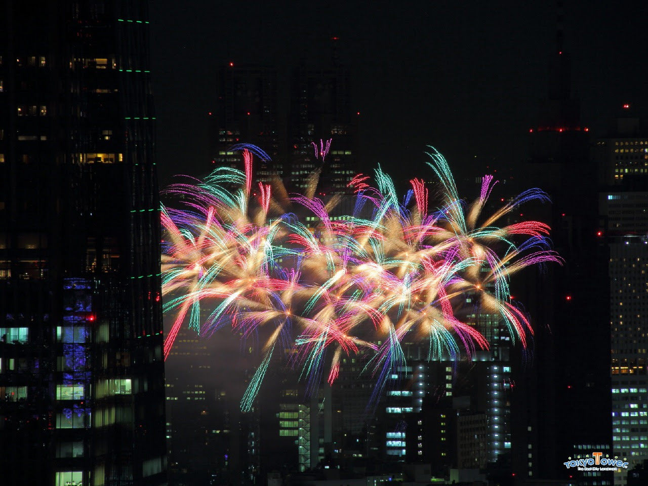 花火大会 ２０１５ 神宮外苑花火大会 東京タワーから
