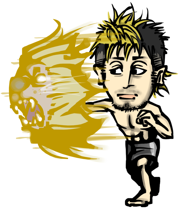 総合格闘家 リオン武選手にイラストを紹介していただきました 選手紹介文 退屈だからブログ作ってみた