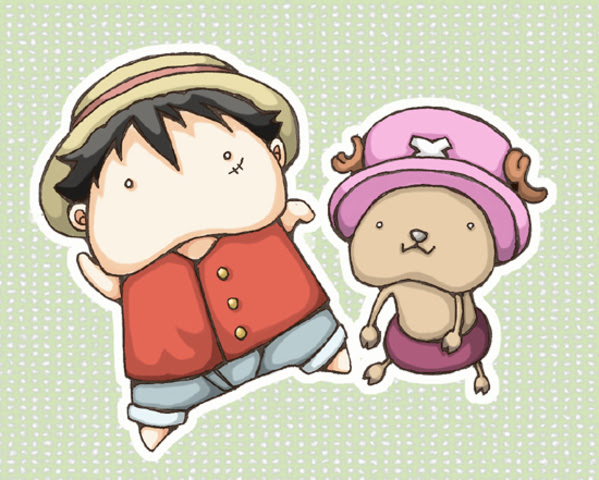 Tinami イラスト ルフィとチョッパー