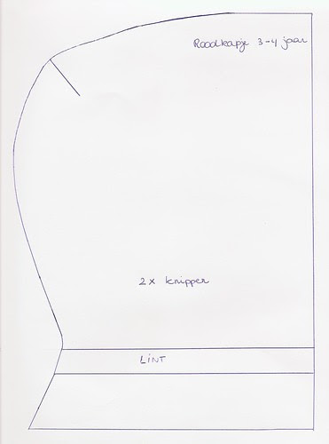 patroondeel zonnekapje 3-5 jaar
