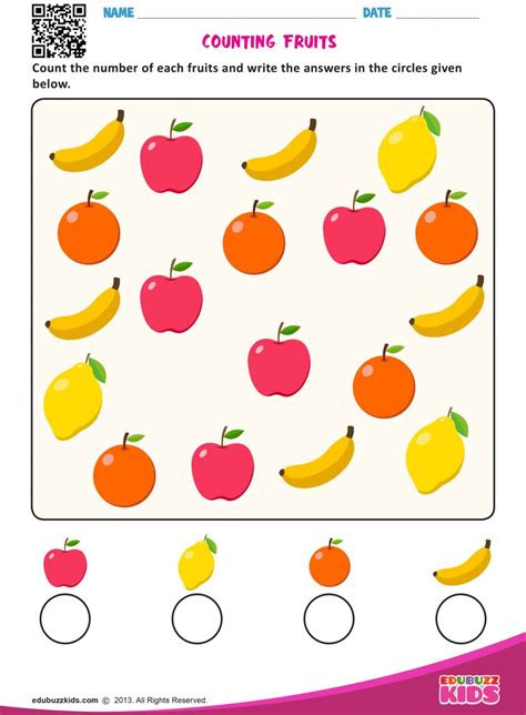 Count objects by grouping them in 10s. counting objects kids worksheets preschool kindergarten math